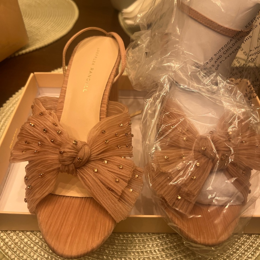 Loeffler Randall Camellia Pleated Knot Heel